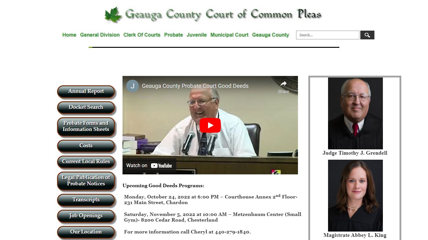 Geauga County Court of Common Pleas - Probate